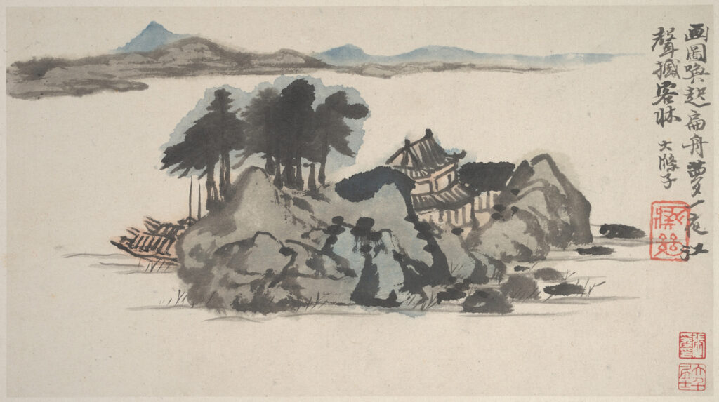 The Philosophy of Life in the Philosophy of Art in Shitao’s Huayulu
Shi Tao 《山水圖冊》Mountains and Streams 21 x 31.4