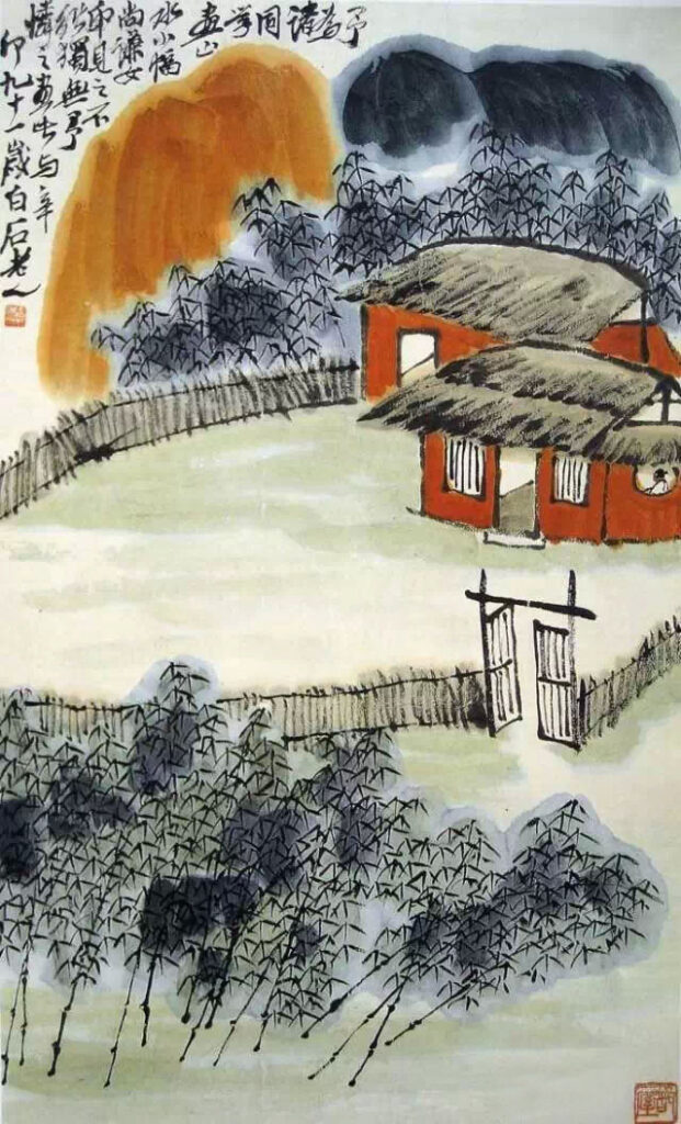 The bifa concept in Jing Hao’s Bifaji
Qi Baishi 齐白石 (1864-1957)
Mountain and Water 《山水小幅》 1951