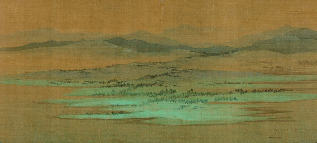 Wang Ximeng 王希孟 Thousand Li of Rivers and mountains 千里江山图
mountain and water painting