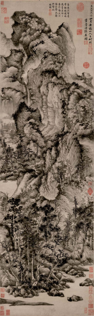 Wang Meng, Dwelling in Reclusion in the Bian Mountain 《青卞隐居图》 140.6×42.2
Contemporary Tradition – inherit and transmit 